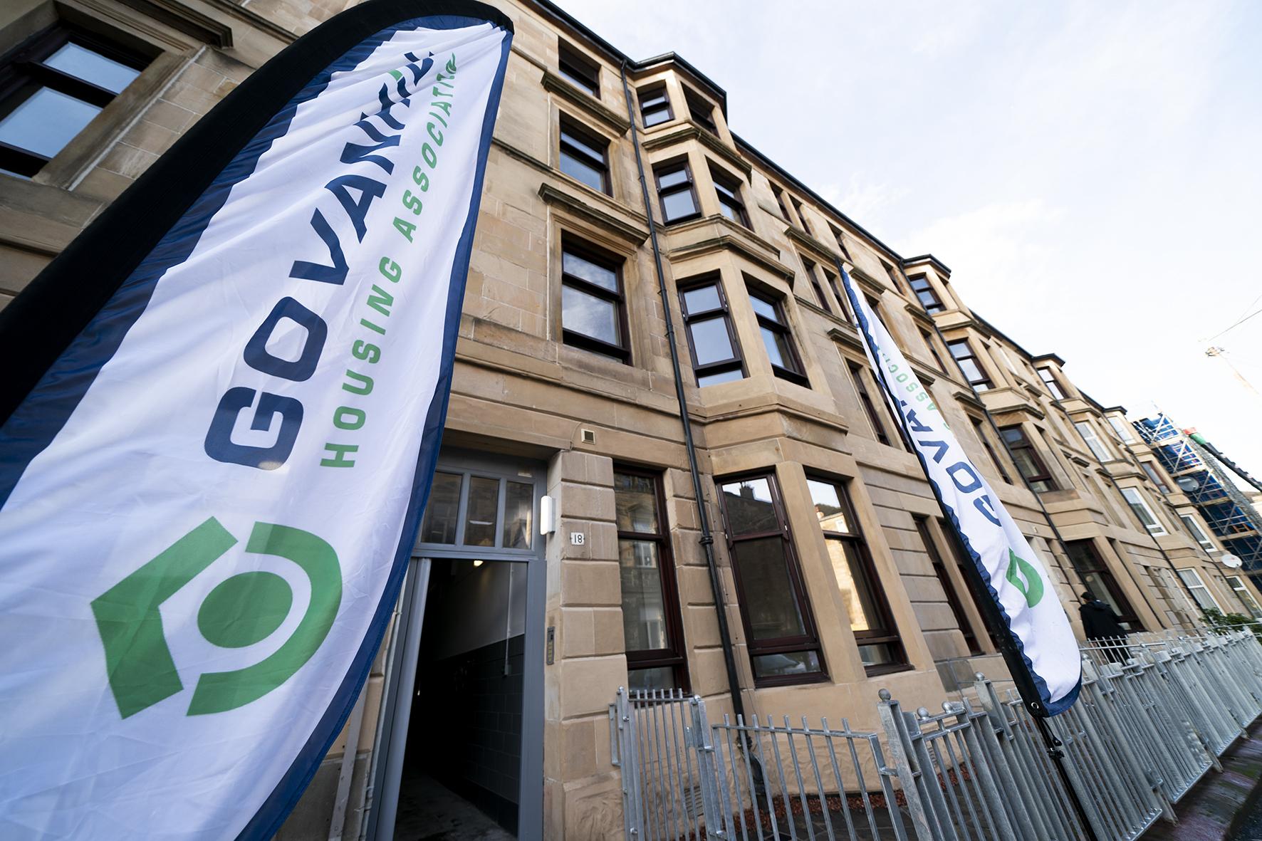 Annette Street with Govanhill Banners